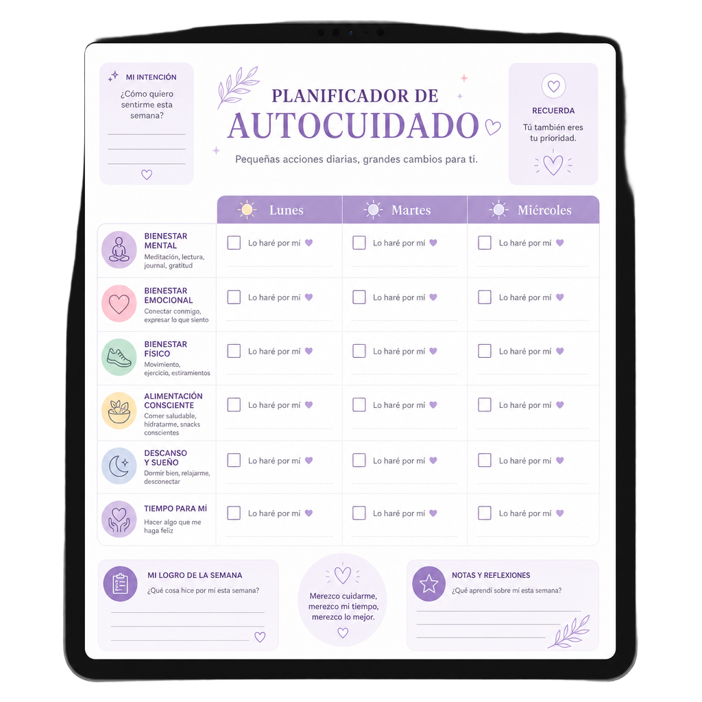 Planificador de Autocuidado